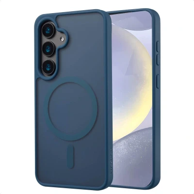 Afbeelding van imoshion Hoesje Geschikt voor Samsung Galaxy S24 Color Guard Backcover MagSafe Donkerblauw
