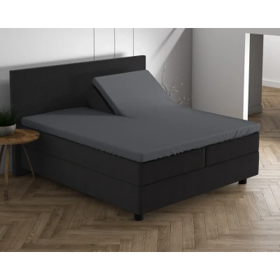 Afbeelding van Splittopper hoeslaken dubbel jersey 180 x 200/220 / Grijs