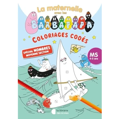 Afbeelding van COLORIAGES MAGIQUES AVEC LES BARBAPAPA SPECIAL NOMBRES MS