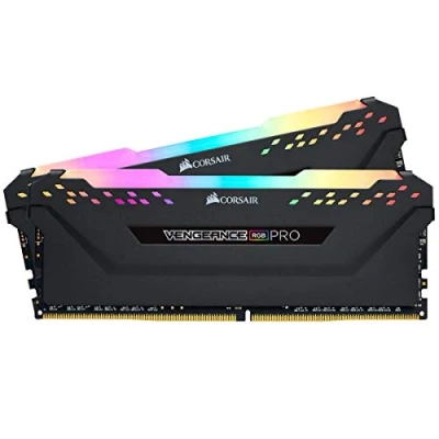 Afbeelding van Corsair DDR4 Vengeance RGB PRO 32GB (2x 16GB) Zwart, PC4 25600 (3200), Non ECC Unbuff, CAS 16 18 36, LED RGB, 1.35V CMW32GX4M2C3200C16