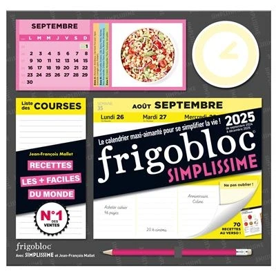 Image de Frigobloc Hebdomadaire 2025 Simplissime (de sept. 2024 à déc. 2025)