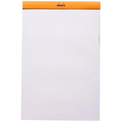 Afbeelding van Rhodia 19000C notitieblok (geniet, microgeperforeerd, DIN A4+, blanco, 80 g, 21 x 31,8 cm, vellen) 1 stuk, oranje