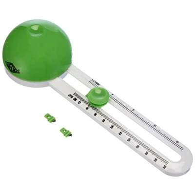 Afbeelding van Wedo Comfortline 799500 Cirkelsnijder met 3 messen en beschermkap, groen/wit, Ø 10 32 cm