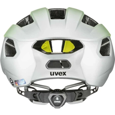 Afbeelding van uvex Rise CC Tocsen Fietshelm Neon Yellow / Silver Mat Unisex maat 52 56