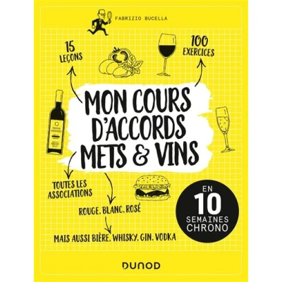 Image de Mon cours d&#039;accords mets et vins En 10 semaines chrono