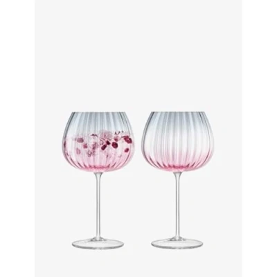 Afbeelding van L.S.A. Dusk Balloon Glas 650 ml Set van 2 Stuks Roze