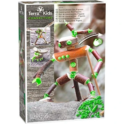 Afbeelding van HABA Terra Connectors Konstruktionsset Figuren Houten speelgoed voor kinderen, Maat: One Size, Multicoloured