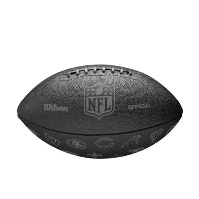 Afbeelding van Wilson NFL American Football 32 Team Logo Zwart Incl. oppomp naaldnippel Officiële Maat