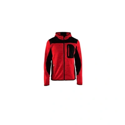 Afbeelding van Blaklader Gebreid vest met softshell 4930 2117 Rood/Zwart