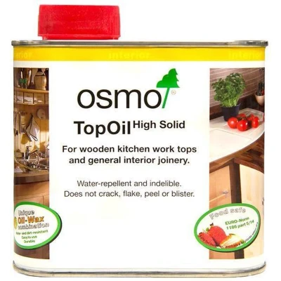 Afbeelding van Osmo TopOil 3061 acacia 0.5 Liter Meubel Olie voor Hout Werkbladolie tafel snijplank Werkbladen Houtolie meubelolie