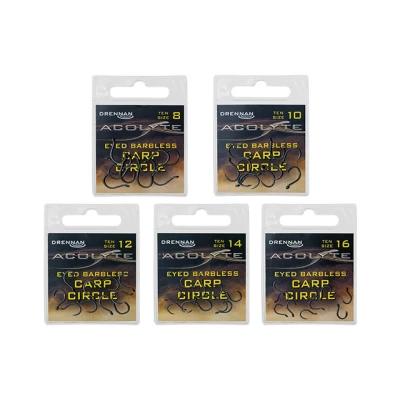 Afbeelding van Drennan Acolyte Carp Circle Eyed Barbless (10pcs) Maat : 10
