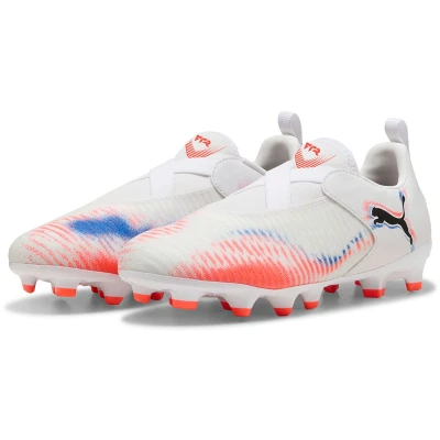 Afbeelding van FUTURE 8 MATCH FG/AG voetbalschoenen zonder veters, Zwart/Rood/Wit, Maat 34,5 PUMA