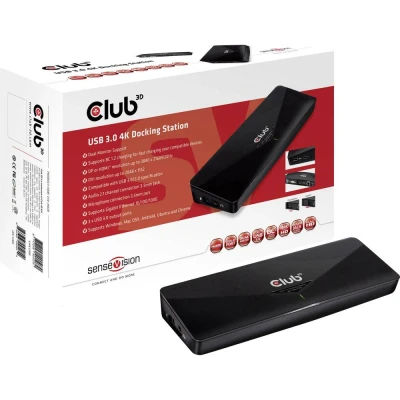 Afbeelding van Club3D SenseVision USB 3.0 Dual Graphics 4K Docking Station