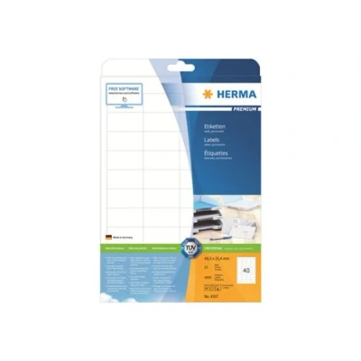 Image de HERMA Premium étiquettes permanentes 1000 étiquette(s)