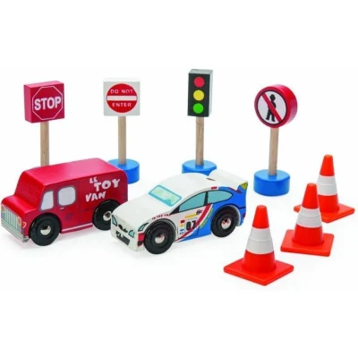 Afbeelding van Le Toy Van Speelset Verkeersset Hout