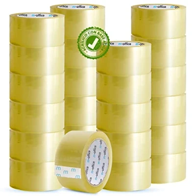 Afbeelding van m office 48 mm x 66 24 cm transparant plakband voor het verpakken van dozen, verzendingen, verhuizingen en knutselwerk