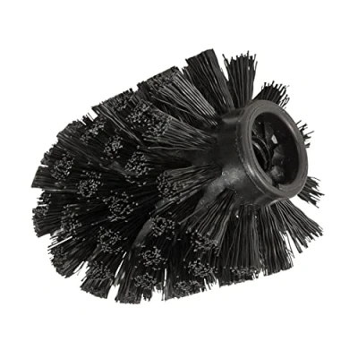 Afbeelding van WENKO Vervangende borstel zwart met adapter Ø 8 cm, voor wc sets, kunststof, x 9,3