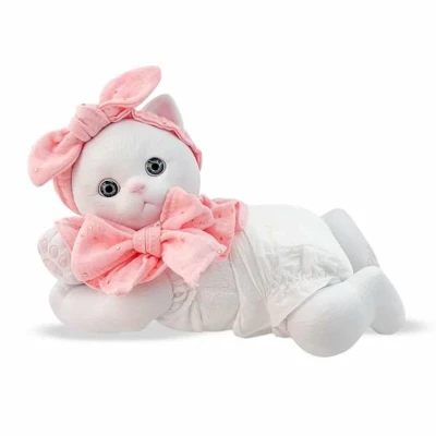 Afbeelding van Knuffel Berjuan Anireal Wit Kat 35 cm