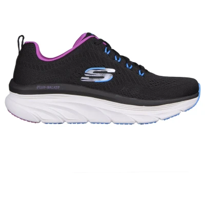 Afbeelding van Skechers D&#039;Lux Walker Fresh Finesse 149368 BKPR, Vrouwen, Zwart, Sneakers,Sportschoenen, maat: 38,5