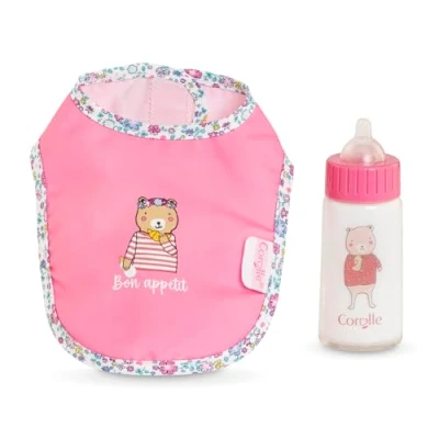 Afbeelding van Corolle Magische slabbetje en fles, accessoires, voor poppen 36 42 cm, vanaf 2 jaar, 9000141790