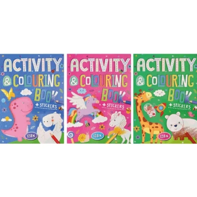 Afbeelding van Kleur en activiteitenboek+stickers