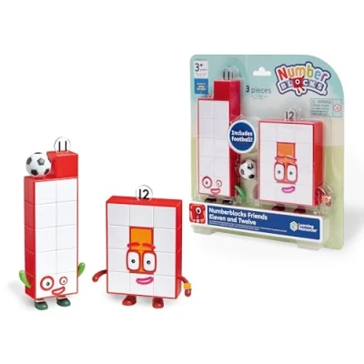Afbeelding van Learning Resources Numberblocks Elf en Twaalf, figuur educatief speelgoed voor het leren van cijfers tellen, personages uit de Netflix serie, fantasierijk spel, cadeau jongens meisjes