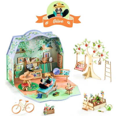 Afbeelding van Djeco knutselset mi house olive