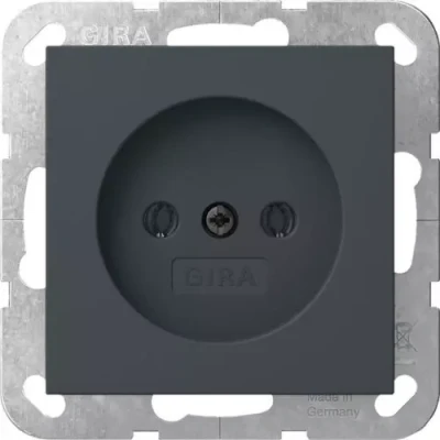 Afbeelding van GIRA Wandcontactdoos ZONDER randaarde 1V antraciet 448028