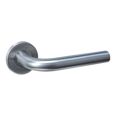 Afbeelding van Intersteel Deurkruk Q 02 op rozet verdekt ø52x6mm rvs