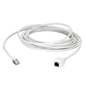 Afbeelding van Netwerk verlengkabel Cat6a S/FTP 10 meter (100% koper, LSZH, Wit)