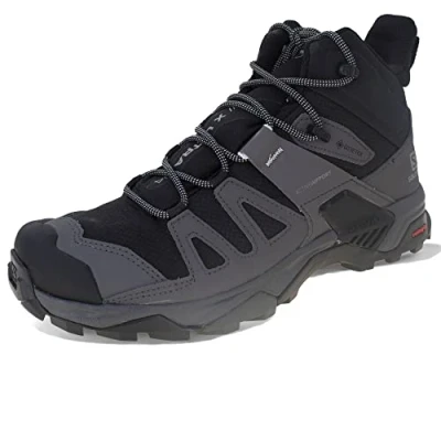 Afbeelding van Salomon X Ultra 4 MID GTX Outdoorschoenen, Heren, Maat: 44, Black/magnet/pearl blue Leer en textiel