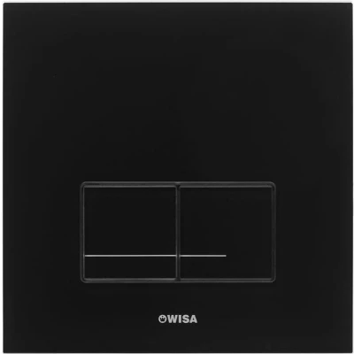 Afbeelding van WISA Delos bedieningsplaat glas mechanisch met dualflush voor XS