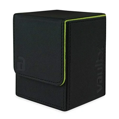 Afbeelding van Vault X ® Large eXo Tec Premium Deck Box Groot formaat Opbergbox voor kaarten met meer dan 100 vakjes PVC vrije kaarthouder TCG (Zwart)
