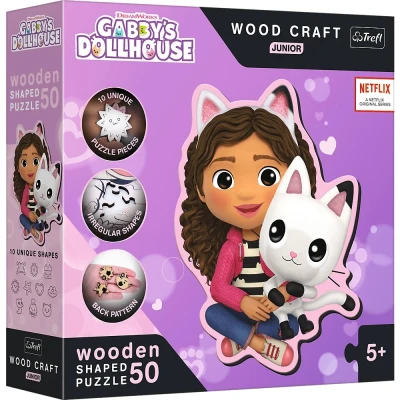 Afbeelding van Gaby&#039;s Dollhouse Houten Puzzel Junior and her Kitty 5900511202021