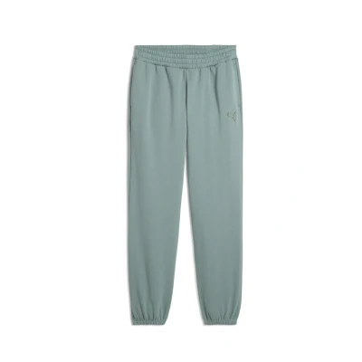 Afbeelding van Puma Essentials Elevated Unisex Trainingsbroek, Maat: Large, Green moon