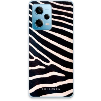 Afbeelding van Case Company® hoesje geschikt voor Xiaomi Redmi Note 12 Pro 5G Zebra Soft Cover Telefoonhoesje Bescherming aan alle Kanten en Schermrand