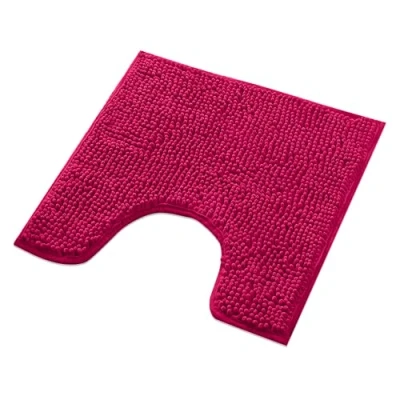 Afbeelding van WohnDirect Badmat, 45 x cm, wc rand, roze, antislip, absorberend en zacht, modulaire sets badkamertapijten