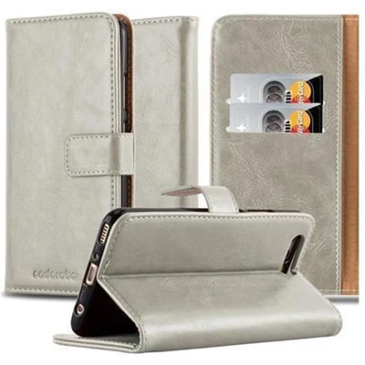 Afbeelding van Cadorabo Hoesje geschikt voor Huawei P10 PLUS in CAPPUCCINO BRUIN Beschermhoes met magnetische sluiting, standfunctie en kaartvakje Book Case Cover Etui