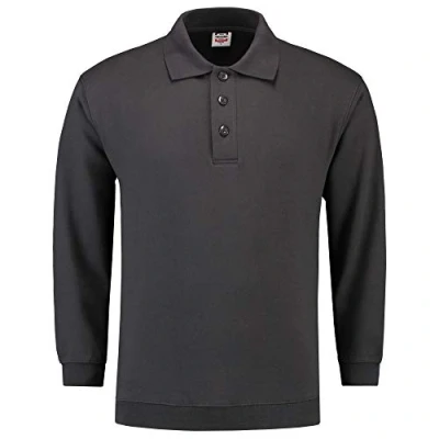 Afbeelding van Tricorp Polosweater Boord Casual Donkergrijs Maat 3XL