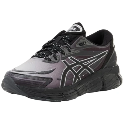 Afbeelding van Asics Sportstyle GEL Quantum Unisex Sneakers laag, Maat: 46, Black/cement grey Imitatieleer/ textiel