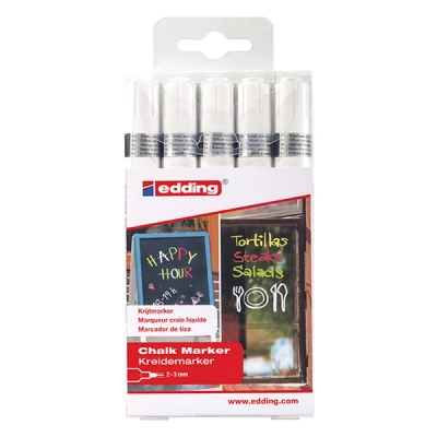 Image de edding Marqueurs à craie 5 pcs Blanc 4095