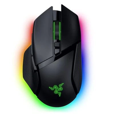 Afbeelding van Razer Basilisk V3 Pro 35K Ergonomische draadloze gamingmuis, volledig aanpasbaar, met Chroma RGB, optische sensor (configureerbaar wiel, 13 aanpasbare bedieningselementen), zwart
