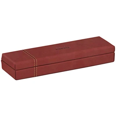 Afbeelding van RHODIA 194512C Pennenetui Nacarat 21 x 5,5 3 cm Oranje buitenkant van kunstleer Collectie Home Office Rhodiarama Organisatie voor kantoor en opslag design