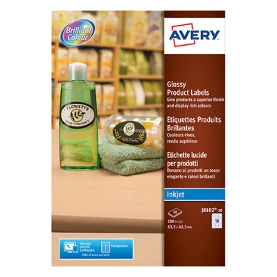 Image de Avery Zweckform L7101 Auto adhésif amovible 42,3 x 63,5 mm (oval) 360 étiquette(s) (20 feuille(s) 18) étiquettes