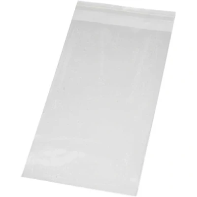 Image de Sachets transparents plats à fermeture autocollante 12 x 22 cm 200 pcs