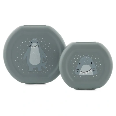 Afbeelding van Trixie Mr. Shark Lunchbox 2pc light grey