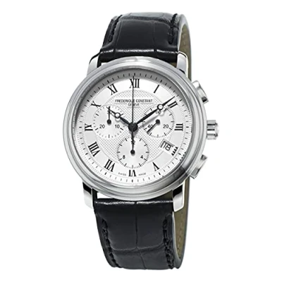 Afbeelding van Frédérique Constant Classics FC 292MC4P6 Horloge Leer Zwart Ø 40 mm