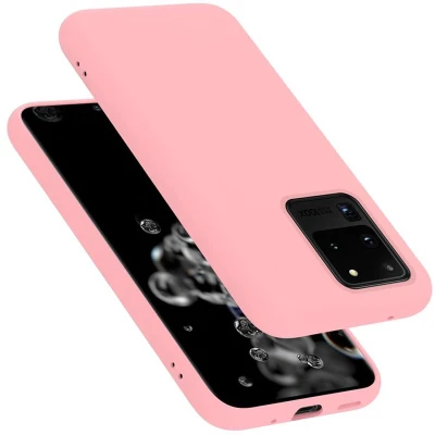 Afbeelding van Cadorabo Hoesje geschikt voor Samsung Galaxy S20 ULTRA in LIQUID ROZE Beschermhoes gemaakt van flexibel TPU silicone Case Cover