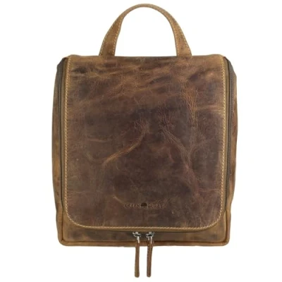 Afbeelding van Greenburry Vintage Toilettas Leer 22 cm