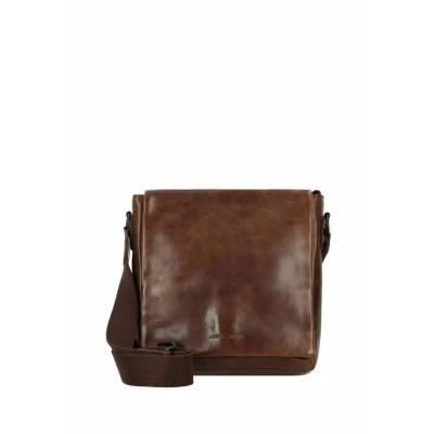 Afbeelding van Greenburry Newport Messenger Schoudertas, Maat: One Size, Coffee